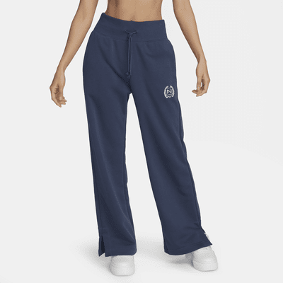 Nike Sportswear Women's High-Waisted Wide-Leg Fleece Trousers