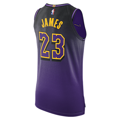 Jersey Nike Dri-FIT ADV Authentic de la NBA para hombre Lebron James Los Angeles Lakers 2024/25 City Edition