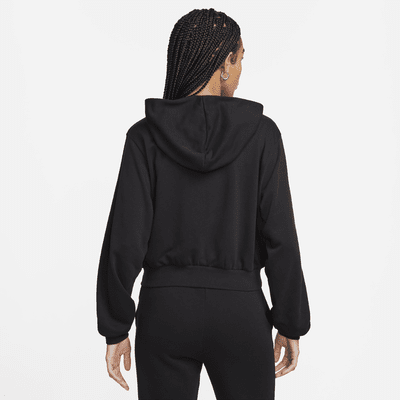 Sweat à capuche en molleton à zip et coupe ample Nike Sportswear Chill Terry pour femme