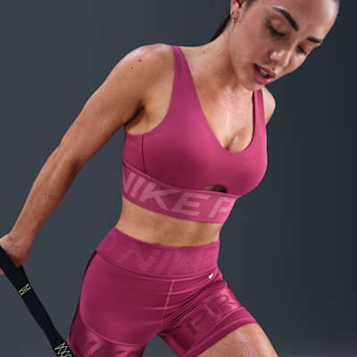 Bra deportivo de media sujeción con almohadillas para mujer Nike Pro Indy Plunge