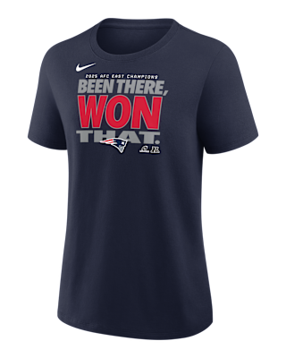 Женская футболка New England Patriots 2025 AFC East Champions Trophy Nike NFL