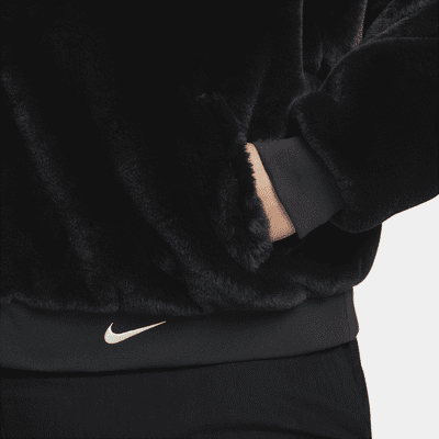 Nike Sportswear Women's Reversible Faux-Fur Bomber (Plus Size)