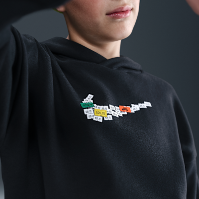 Sudadera con gorro para skateboarding de tejido Fleece para niño talla grande Nike SB