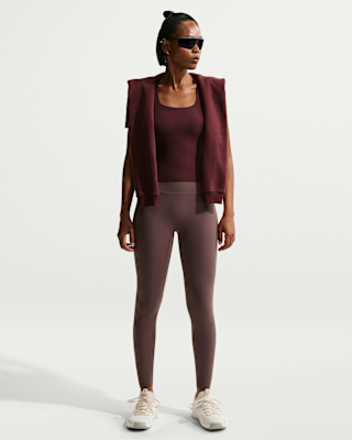 Женские тайтсы Nike Zenvy High-Waisted 7/8 Leggings with No Front Seam