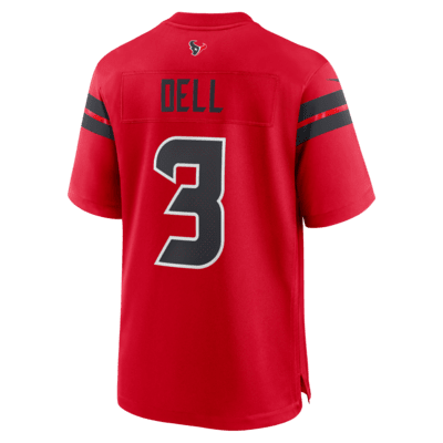 Tank Dell Houston Texans Men's Nike NFL Game Football Jersey