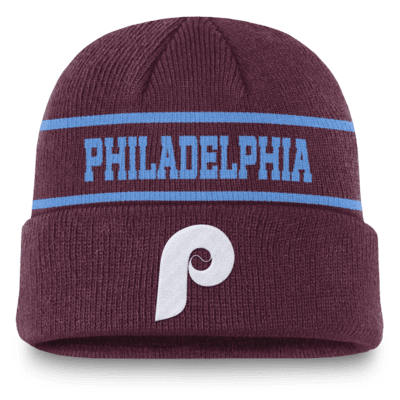 Gorro con dobladillo Nike de la MLB para hombre Philadelphia Phillies Rewind Terra