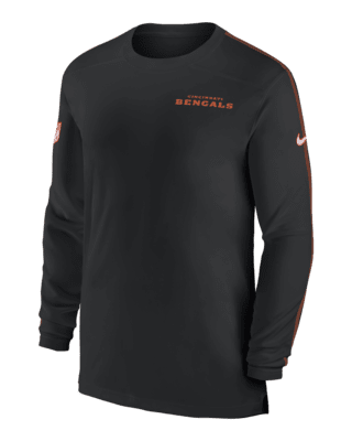 Cincinnati Bengals Sideline Coach Men's Nike Dri-FIT NFL Long-Sleeve ...