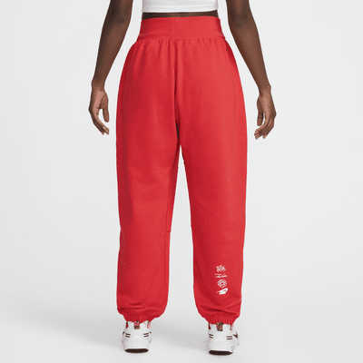 Nike Sportswear Breaking Oversize-French-Terry-Hose mit mittelhohem Bund (Damen)