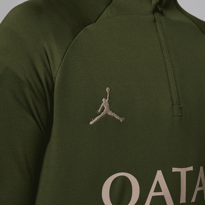 Fotbalové čtvrté tréninkové tričko Jordan Dri-FIT Paris Saint-Germain Strike pro větší děti