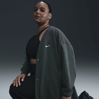 Nike Sportswear Phoenix Fleece Women's Oversized Long Cardigan (Plus Size)