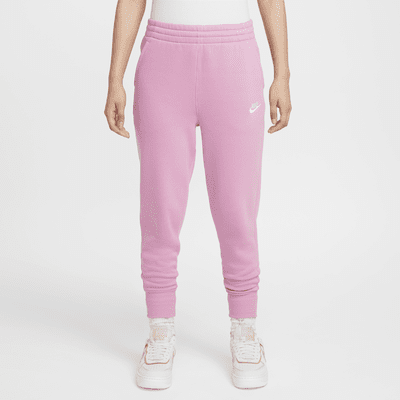 Pantalon taille haute ajusté Nike Sportswear Club Fleece pour ado (fille)