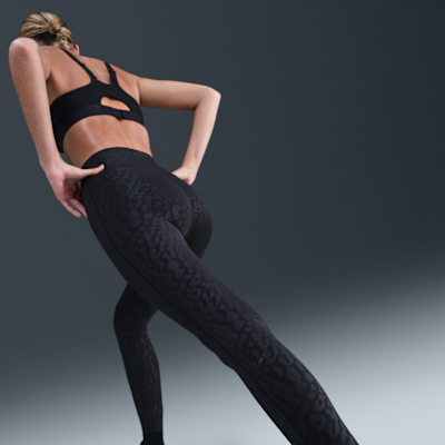 Leggings de cintura alta sin costura delantera de 7/8 para mujer Nike Universa