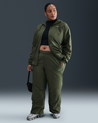 Женские  Nike Sportswear Classic Mid-Rise Open-Hem Pants (Plus Size)