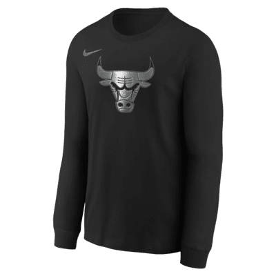 Chicago Bulls Courtside Big Kids' Nike NBA Boxy Long-Sleeve T-Shirt