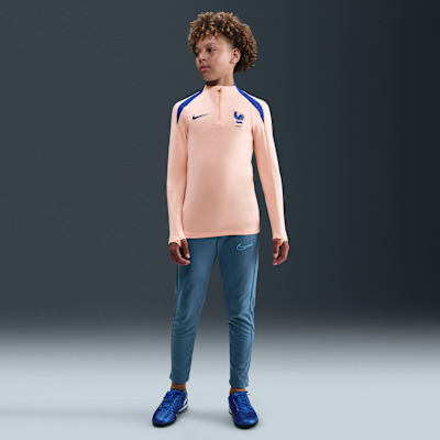Maglia da calcio per allenamento Nike Dri-FIT FFF Strike – Ragazzo/a