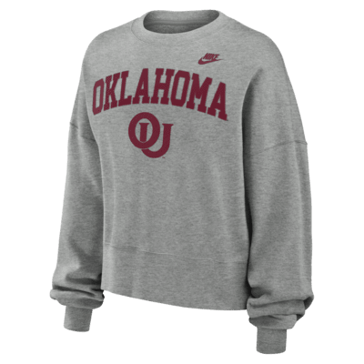 Oklahoma Sooners Legacy Classic Arch Women's Nike College Pullover Crew