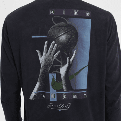 T-shirt de basket à manches longues Max90 Nike pour homme