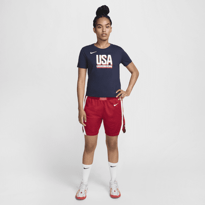 Playera de práctica de básquetbol Nike Dri-FIT para mujer USA