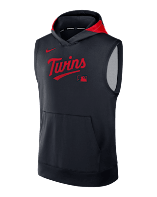 Мужское худи Minnesota Twins Authentic Collection Men’s Nike Dri-FIT MLB Sleeveless Pullover Hoodie