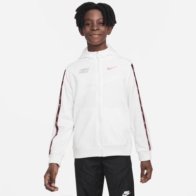 Sweat à capuche à zip FFF pour garçon plus âgé. Nike LU