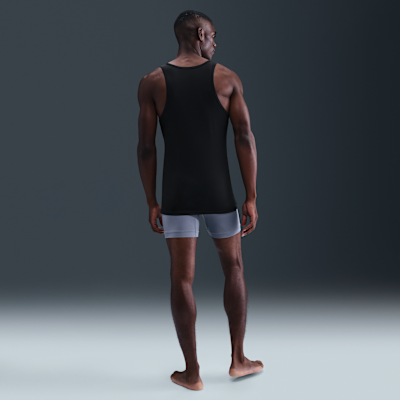 Camiseta interior de ajuste slim con cuello redondo para hombre Nike Dri-FIT Essential Cotton Stretch (paquete de 2)