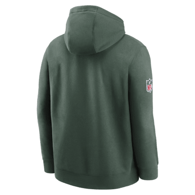 Nike Men's Green Bay Packers Sideline Therma-FIT Pullover Hoodie - Green - S (Small)