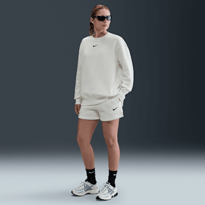 Sweatshirt i oversized-passform med rund hals Nike Sportswear Phoenix Fleece för kvinnor