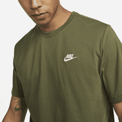 khaki green nike shirt