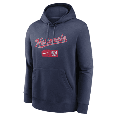 Nike Baseball (MLB Washington Nationals) Men's 3/4-Sleeve Pullover Hoodie