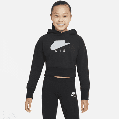 nike girls cropped hoodie