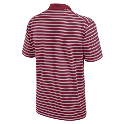 Polo universitario Nike Dri-FIT para hombre Stanford Cardinal Primetime Victory Striped