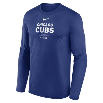 Chicago Cubs Authentic Collection Practice Men's Nike Dri-FIT MLB Long-Sleeve T-Shirt