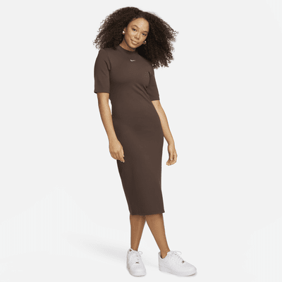 Vestido midi ajustado para mujer Nike Sportswear Essential