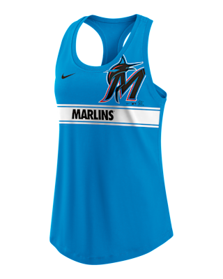 Женские  Miami Marlins Logo Nike Dri-FIT MLB Racerback Tank Top