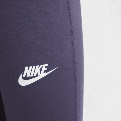 Leggings de perna larga e cintura subida Nike Sportswear Classic para rapariga