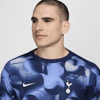 Kortærmet Tottenham Hotspur Academy Pro-Nike Dri-FIT-fodboldopvarmningstrøje til mænd