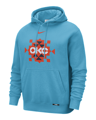 Мужское худи Oklahoma City Thunder City Edition Nike Club Hoodie