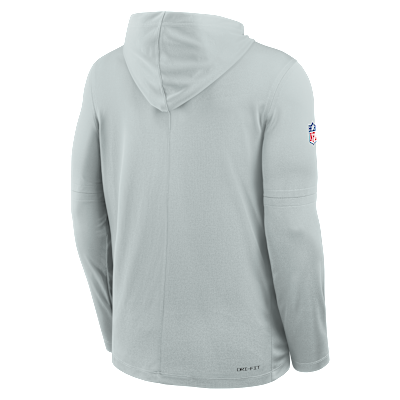 Las Vegas Raiders Pure Fury Sideline Men's Nike Dri-FIT NFL Long-Sleeve Hooded Top