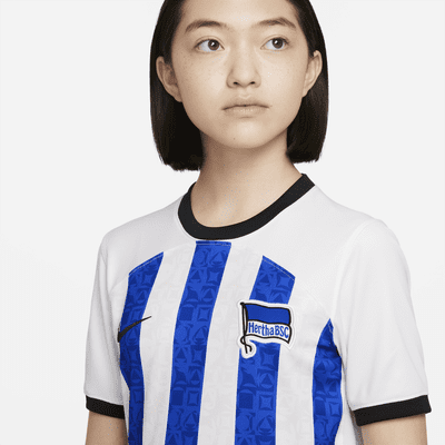 Hertha BSC 2022/23 Stadium Home Older Kids' Nike Dri-FIT Football Shirt