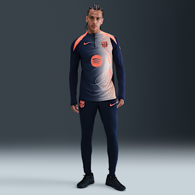 F.C. Barcelona Strike Third Men's Nike Dri-FIT Total 90 Football Pre-Match Drill Top