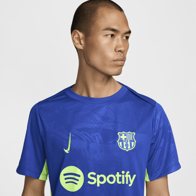 Maglia da calcio pre-partita Nike Dri-FIT FC Barcelona Academy Pro da uomo – Terza