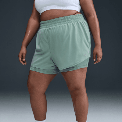 Nike Dri-FIT One Women's High-Waisted 3" 2-in-1 Shorts (Plus Size)