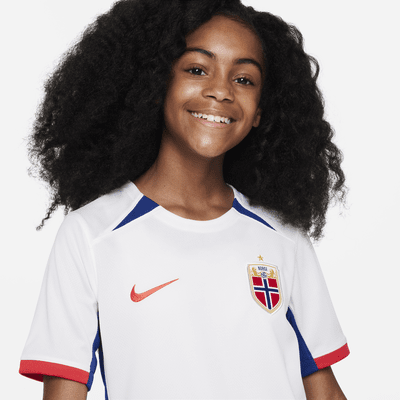 Norway 2023 Stadium Away Older Kids' Nike Dri-FIT Football Shirt. Nike UK