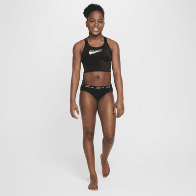 Nike Swim Conjunto Midkini con espalda cruzada - Niña