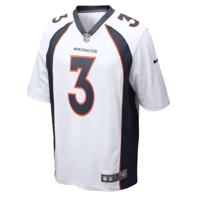 Men's Nike Russell Wilson White Denver Broncos Game Jersey