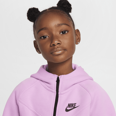 Nike Sportswear Tech Fleece Big Kids' (Girls') Full-Zip Hoodie