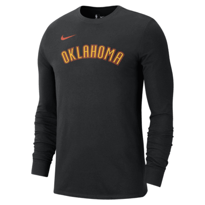 Oklahoma City Thunder Essential City Edition Men's Nike NBA Long-Sleeve T-Shirt