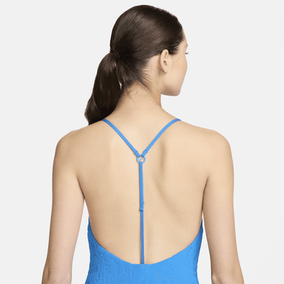 Traje de baño de una pieza con espalda en T para mujer Nike Swim Retro Flow