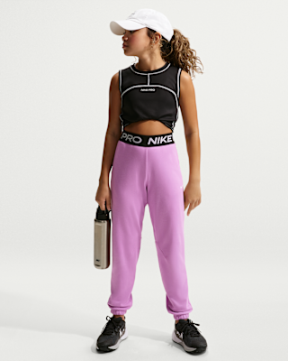 Детские спортивные штаны Nike Pro Fleece Big Kids' (Girls') Dri-FIT Joggers