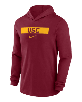 Мужские  USC Trojans Sideline Nike Dri-FIT College Long-Sleeve Hooded Top